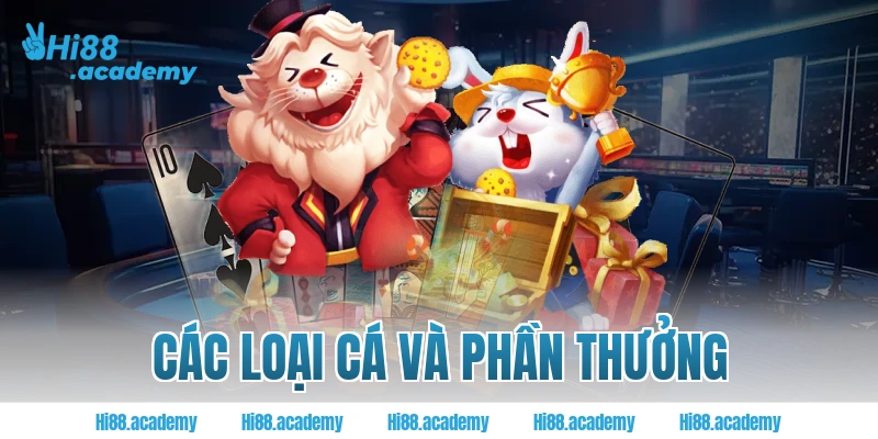 Các loại cá và phần thưởng