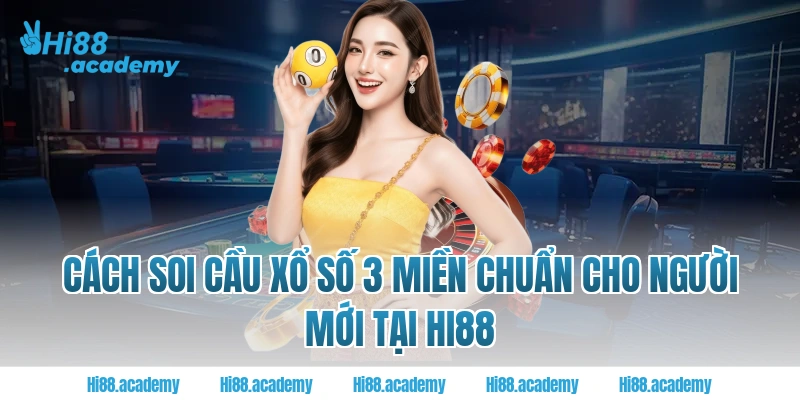 Cách soi cầu xổ số 3 miền chuẩn cho người mới tại Hi88 