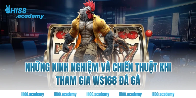 Những kinh nghiệm và chiến thuật khi tham gia WS168 Đá Gà 
