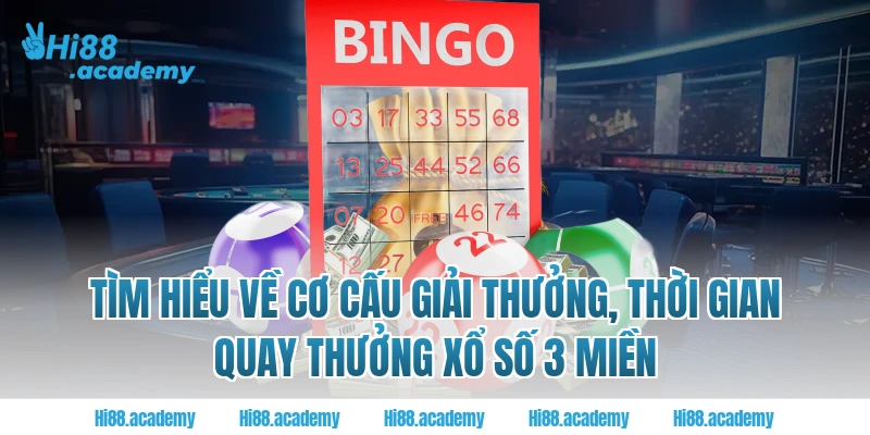 Tìm hiểu về cơ cấu giải thưởng, thời gian quay thưởng xổ số 3 miền