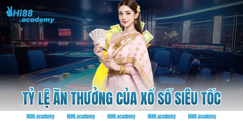 Tỷ lệ ăn thưởng của xổ số siêu tốc
